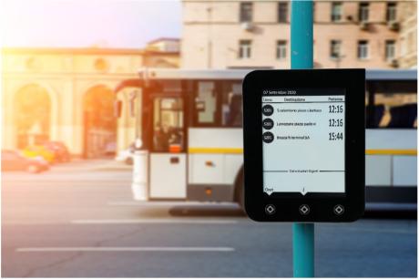 ePaper display ideal for bus stop passenger information