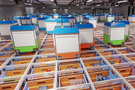 autonomous warehouse using machine visio for grocery picking