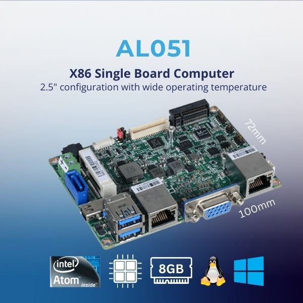 AL051: Intel Atom 2.5inch SBC